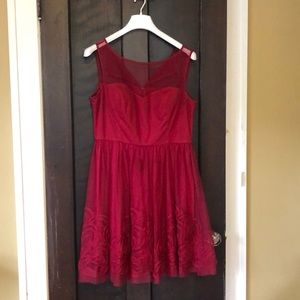 Red cocktail dress